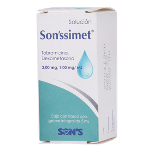 Aldrosa Sonssimet Dexametasona Tobramicina Solución Oftalmica 5 ml