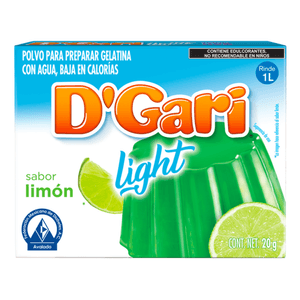 D'Gari Gelatina en Polvo Light Limon 20 g