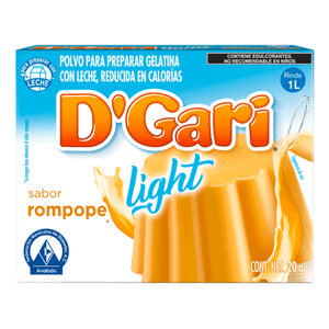 D'Gari Gelatina en Polvo Light Rompope 20 g