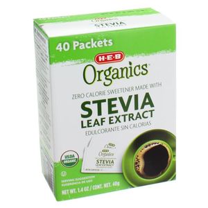 Extracto de Hoja de Stevia Orgánica 40 Pz