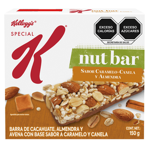 Barra de Cacahuate Special K Caramelo Y Canela 150 Gr