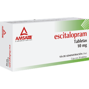 Escitalopram 10 Mg 28 Tabletas Gen 28 Pz