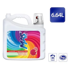 Detergente Líquido Mas Color 6.64 L Mas Detergente Liquido 6.64 L