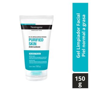 Neutrogena Gel limpiador facial purified skin ácido glicólico 150 g