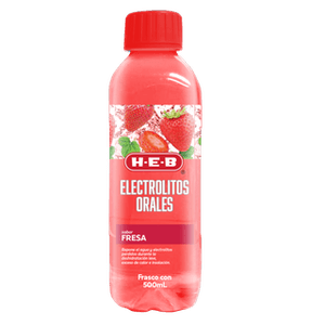 HEB Electrolitos Orales Sabor Fresa 500 ml