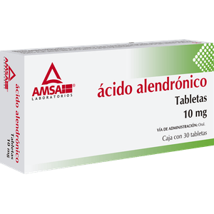 Acido Alendronico 10 Mg  30 Tabletas Gen 30 Pz