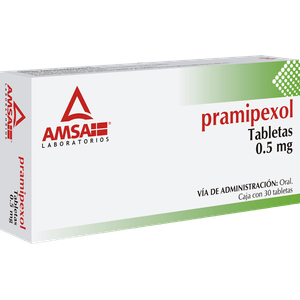 Pramipexol  0.5 Mg 30 Tabletas Gen 30 Pz