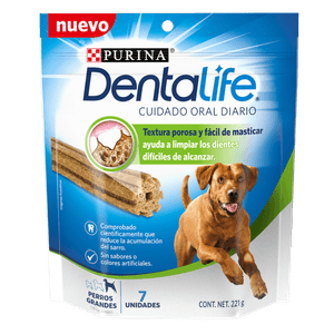 Purina Dentalife Snacks Dentales para Perro Razas Grandes Bolsa de 221 g Fidus Pro Alimento Húmedo para Perro Res 100 g