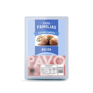 Dos Familias Pechuga de Pavo Molida 500 g Pechuga de Pavo Cubos 500 g