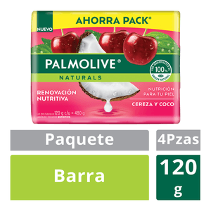 Jabón Multipack Cereza Y Coco 4 Pz