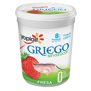 Yogurt Griego sin Azúcar Fresa 1 kg Yoplait Yogurt Placer Cookies & Cream 220 g