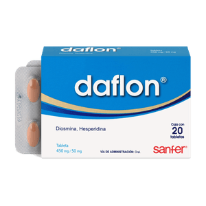 Daflon 500 Mg 20 Tab Diosmina Hesperidina 20 Pz