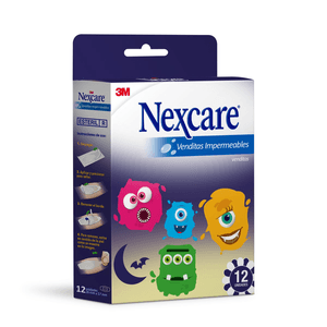 Nexcare Venditas Impermeables Monstruos con 12 pz