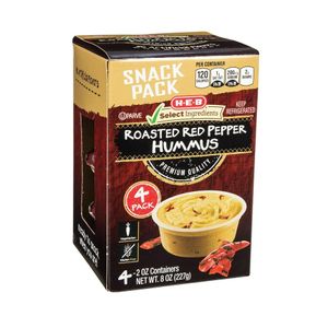 HEB Hummus Pimiento Rojo 4pk 227 g