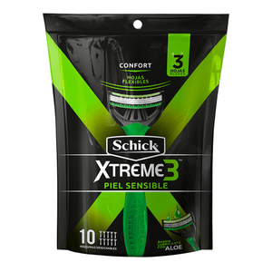 Rastrillo Desechable Xtreme 3 Sensitive 10 Pz