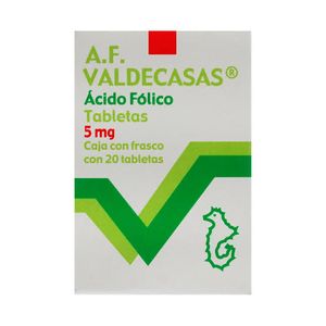 Acido-Folico 5 Mg Tab 20 Gen 20 Pz