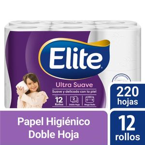 Papel Higiénico Ultra suave Doble hoja 12 pz