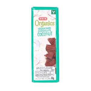 HEB Organics Chocolate Vegano con Coco 50 g