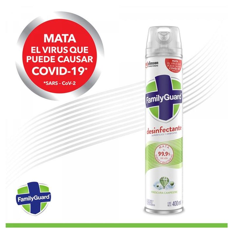 Desinfectante En Aerosol Family Guard Frescura Camprestre 400 Ml