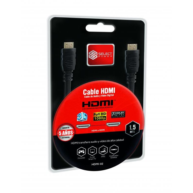 Cable Hdmi Full HD 4K 1.5 mts Select Power 