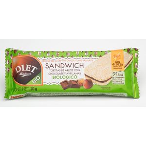 Sandwich Chocolate Y Avellanas Bio 20 Gr