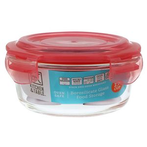 Hermetico Borosilicato Rojo 2.7 Cup 638ml 1 Pz