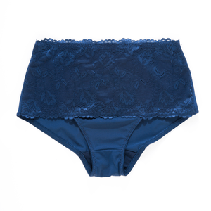 Panty Refuerzo Y Encaje Delantero 2m Navy M.7762 1 Kg