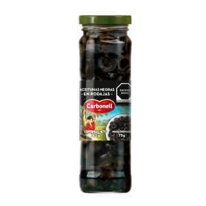 Aceitunas Negras en Rodajas Frasco 140 Gr