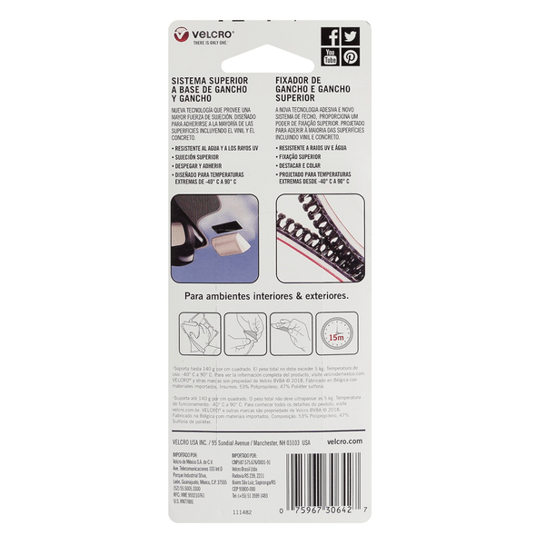 Velcro ALFA-LOK Fastener - Nastro Per Ganci, 25 Mm X 5 M, Colore - Foto 7