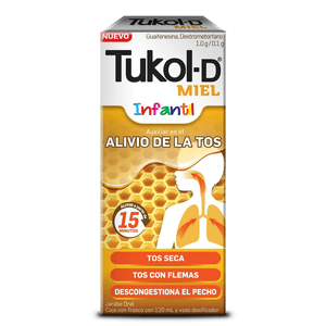 Tukol D Miel Jarabe Infantil Para Tos 120 ml