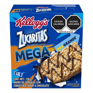 Kelloggs Barra de Cereal Mega Zucaritas 136 g