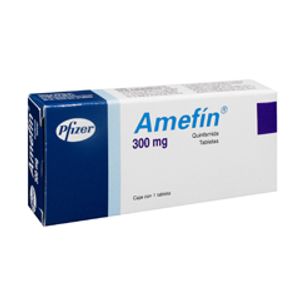 Amefin 300 Mg 1 Tab Quinfamida 1 Pz