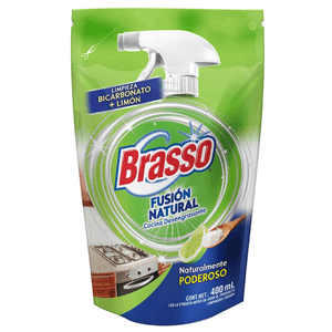 Limpiador Desengrasante para Cocina Brasso Fusión Natural de 400 ml