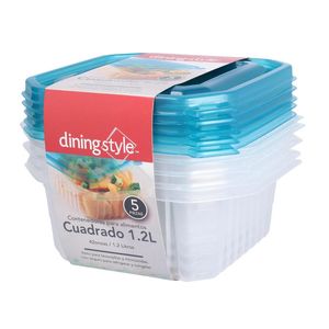 Contenedor Para Alimentos Cuadrado 1 Pz