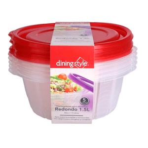 Contenedor Para Alimentos Dinning Style Redondo 1 Pz