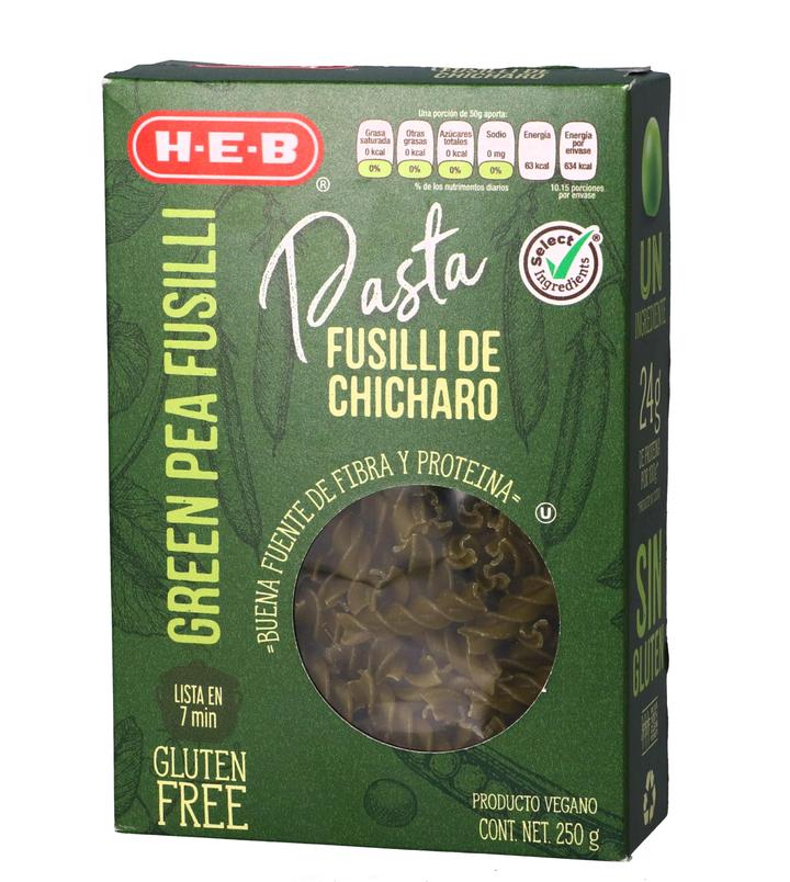 HEB Pasta Fusilli De Chícharo 250 G - H-E-B México