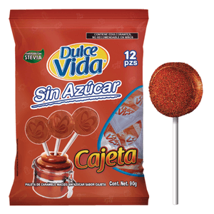 Paleta de Caramelo Macizo Cajeta 1 Pz