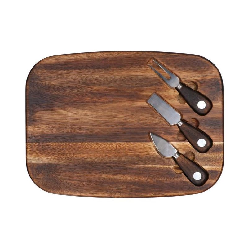 TeakCraft Tabla de cortar de nogal, madera de una sola pieza, tabla de  cortar, apta para cuchillos, reversible, tabla de queso, The Opus (22 x 11  x 1