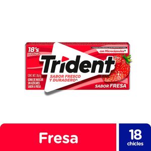 Trident Goma de Mascar Fresa 30.6 g