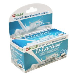 D-Lactase Encima Natural Tabletas 45 pz D-Lactase Encima Natural Tabletas  45 Pz