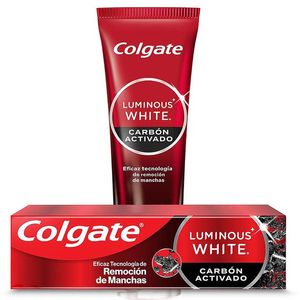 Pasta Dental Blanqueadora Colgate Luminous White Carbón Activado 125 ml