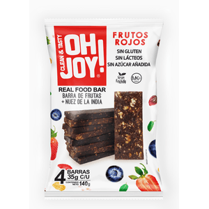 Oh Joy! Barra de Frutos Rojos 4-Pack 140 g