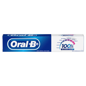 Pasta de Dientes Oral-B 100% De Tu Boca* Cuidada 120 ml