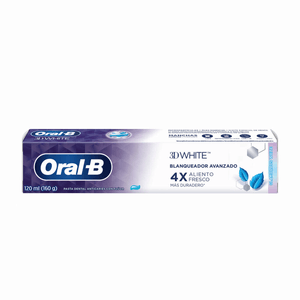 Pasta de Dientes Oral B 3D White con Flúor 120 ml