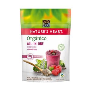 Mezcla Orgánica en Polvo para Preparar Bebida de Proteína Vegetal Nature's Heart All In One 100 g