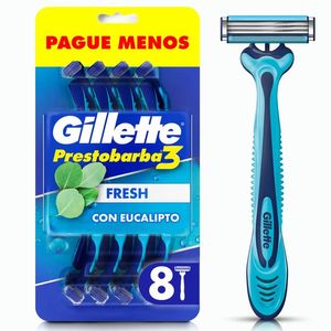 Rastrillo Desechable Prestobarba 3 Cool 8 Pz