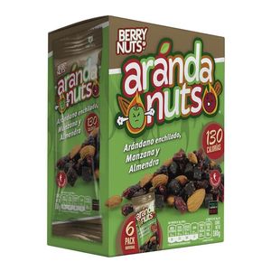 Snack Six Pack Manzana Arandano Enchilado 180 Gr