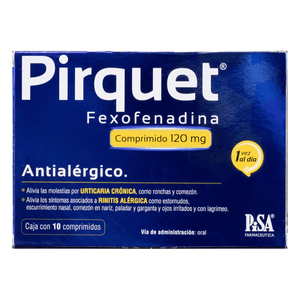 Pirquet Antialergico 120 Mg con 10 pz