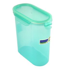 Guateplast Hermético Click Clack Ovalado Grande Aqua 2.3 L