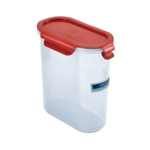 Guateplast Hermético Click Clack Ovalado Grande Rojo 2.3 L